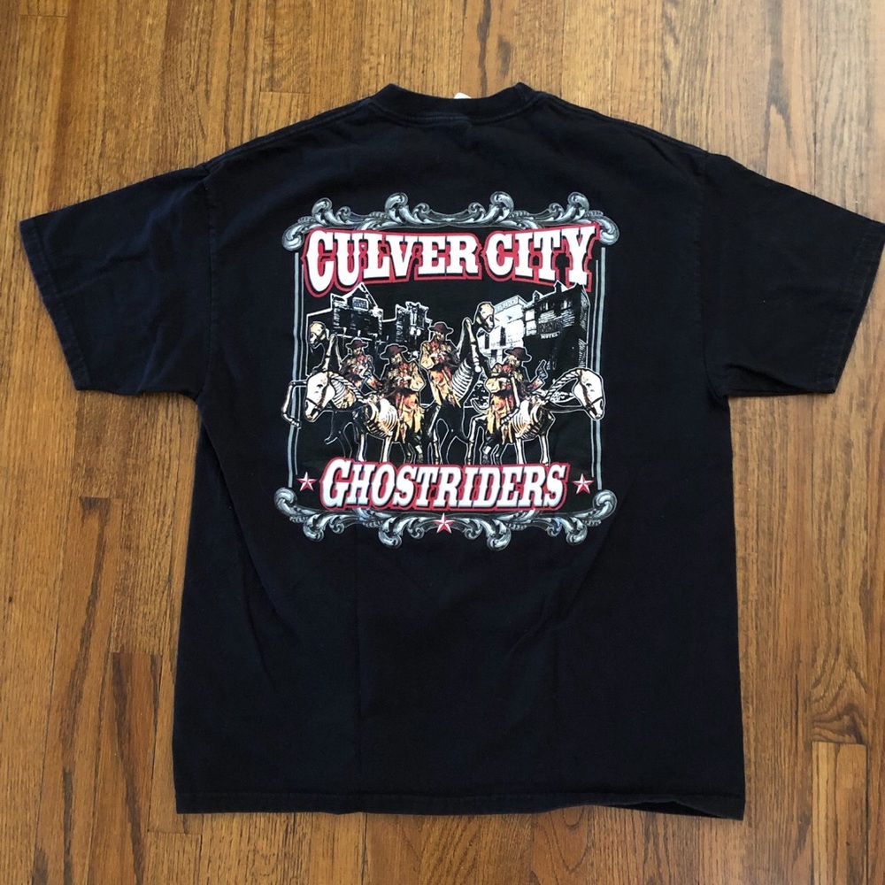 Culver City ghostriders black tshirt size large